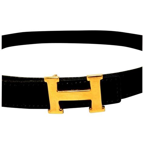 hermes black loawith gold h